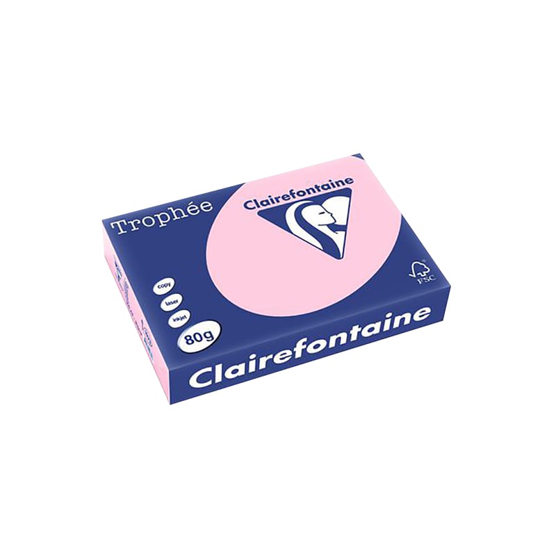 Värillinen paperi A4 vaaleanpunainen - 1