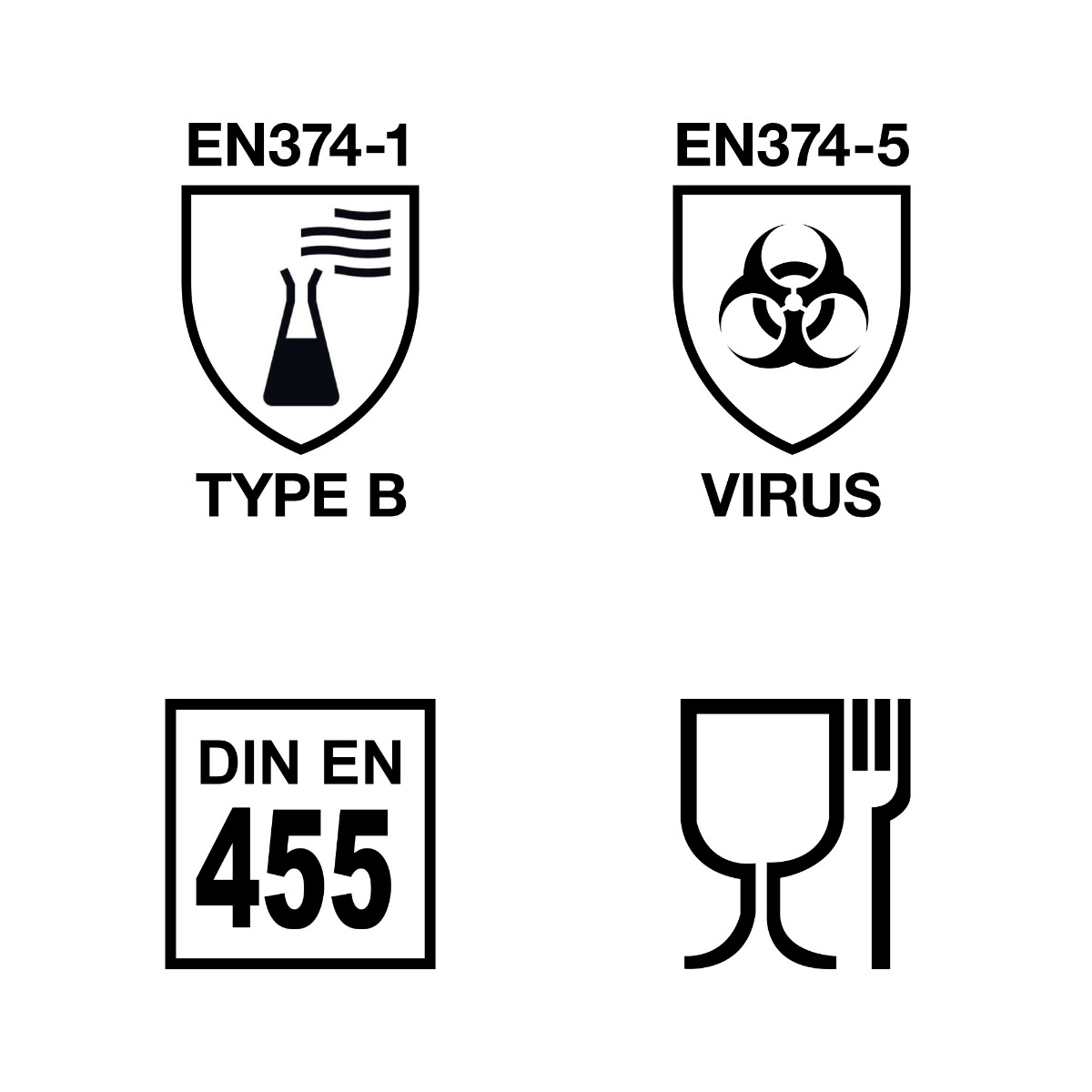 Kertakäyttökäsine Amabilia, nitriili musta - 3