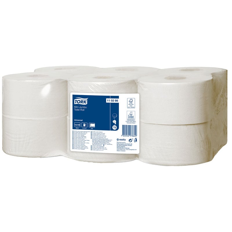 WC-paperi Tork Universal Mini Jumbo T2, 2-kerroksinen - 1
