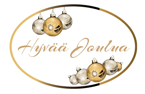 Tarra Hyvää Joulua, ovaali - 1