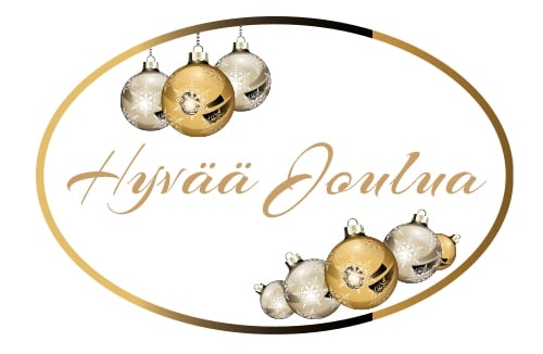 Tarra Hyvää Joulua, ovaali - 1