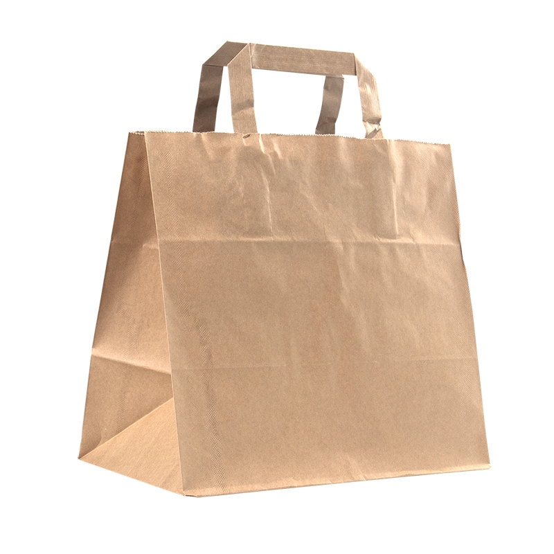 Litteäkannikekassi Take Away, ruskea