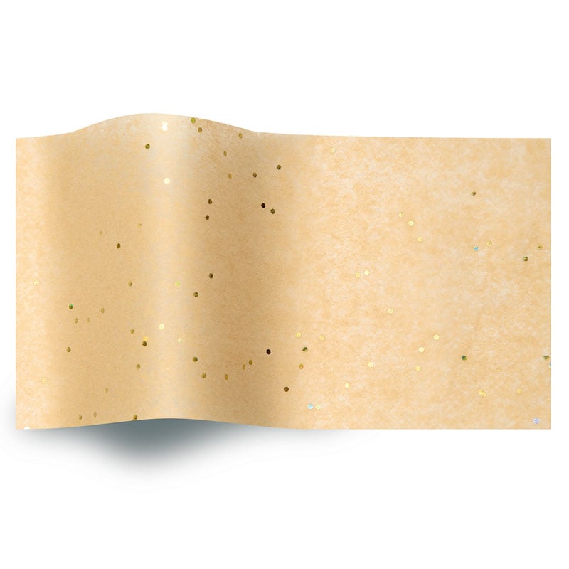 Silkkipaperi Kimalle Kultahippu - 1