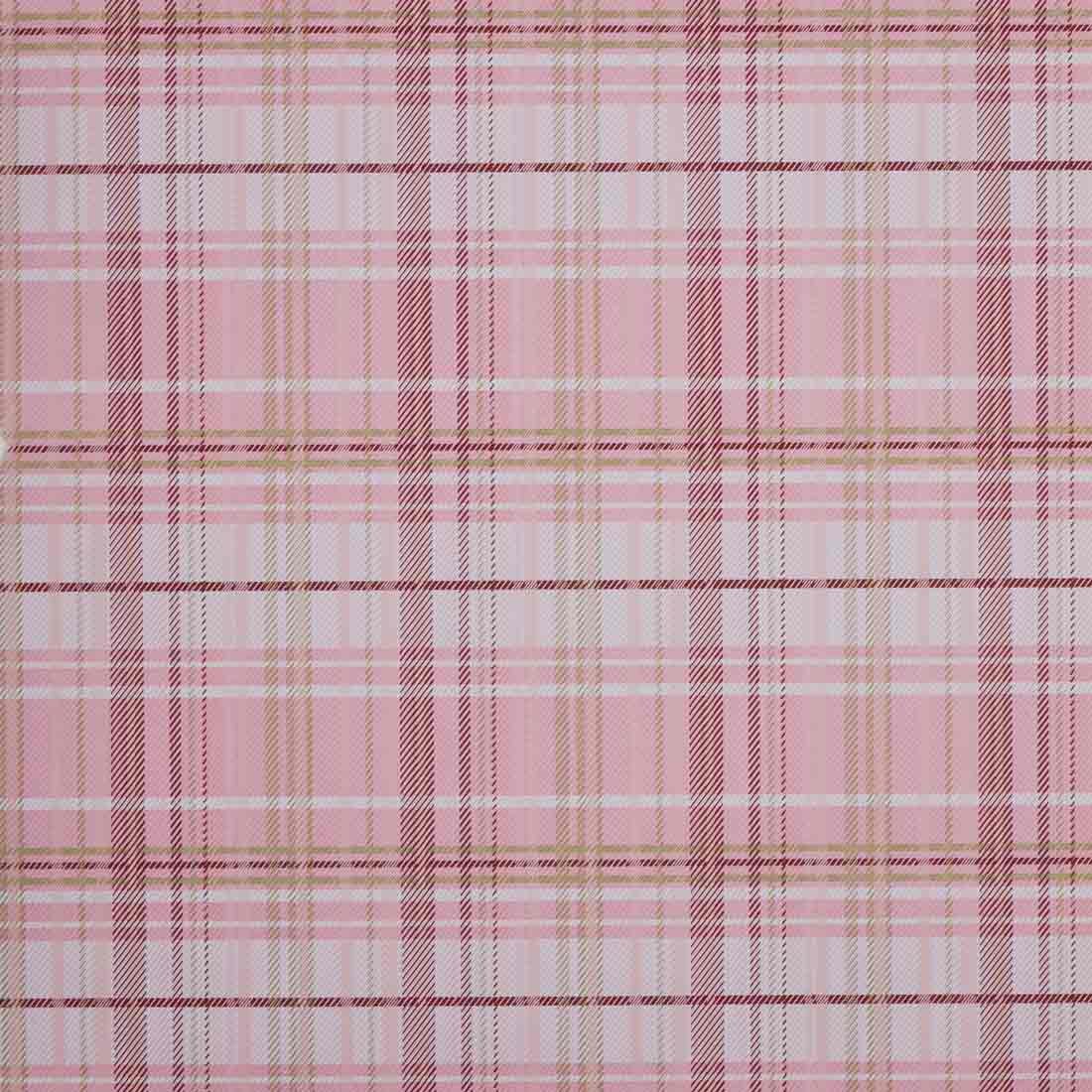 Lahjapaperi Tartan, vaaleanpunainen