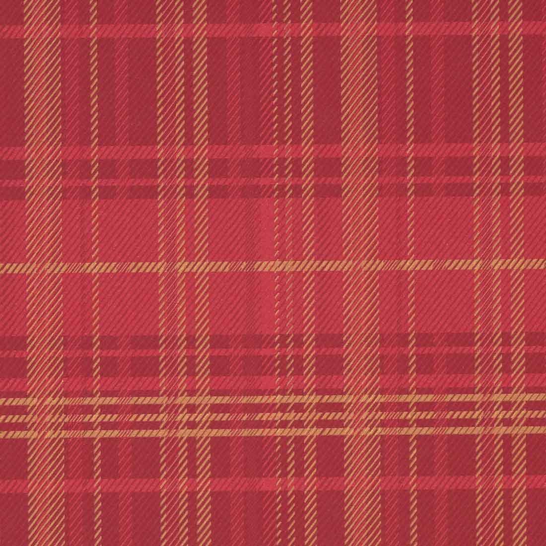 Lahjapaperi Tartan, viininpunainen/kulta