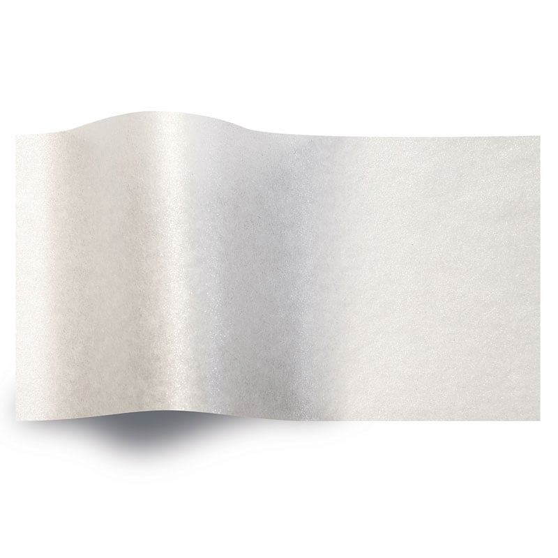 Silkkipaperi Helmiäinen White - 1