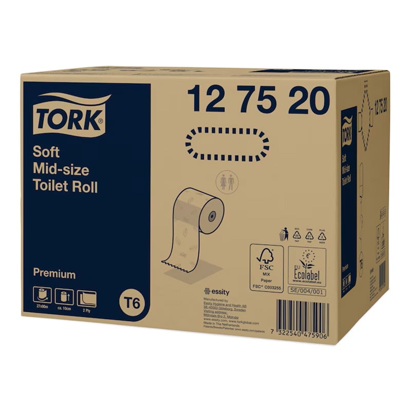 WC-paperi Tork Premium Extra Soft Mid-Size T6 - 2