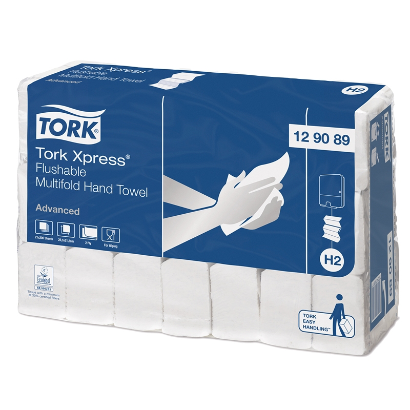 Käsipyyhe Tork Advanced Xpress Multifold, huuhdeltava H2 - 1