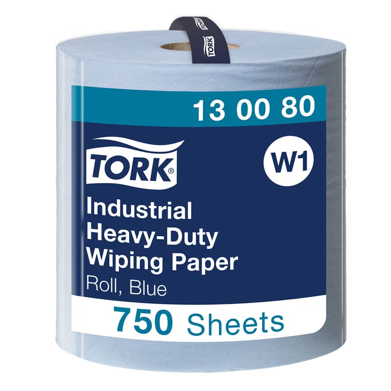 Teollisuuspyyhe Tork Heavy Duty W1, sininen - 1