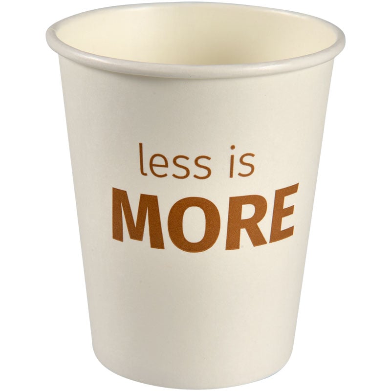 Kertakäyttömuki Less Is More - 1