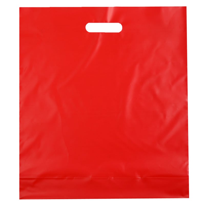 Muovikassi HDPE, punainen