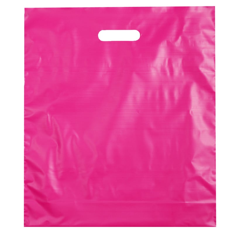 Muovikassi HDPE, fuksia
