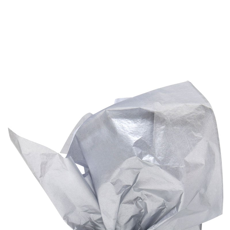Silkkipaperi Metallic Silver - 1