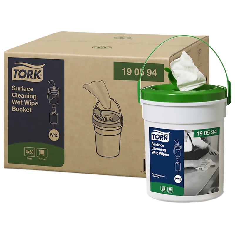Kostea pintojenpuhdistusliina Tork - 2