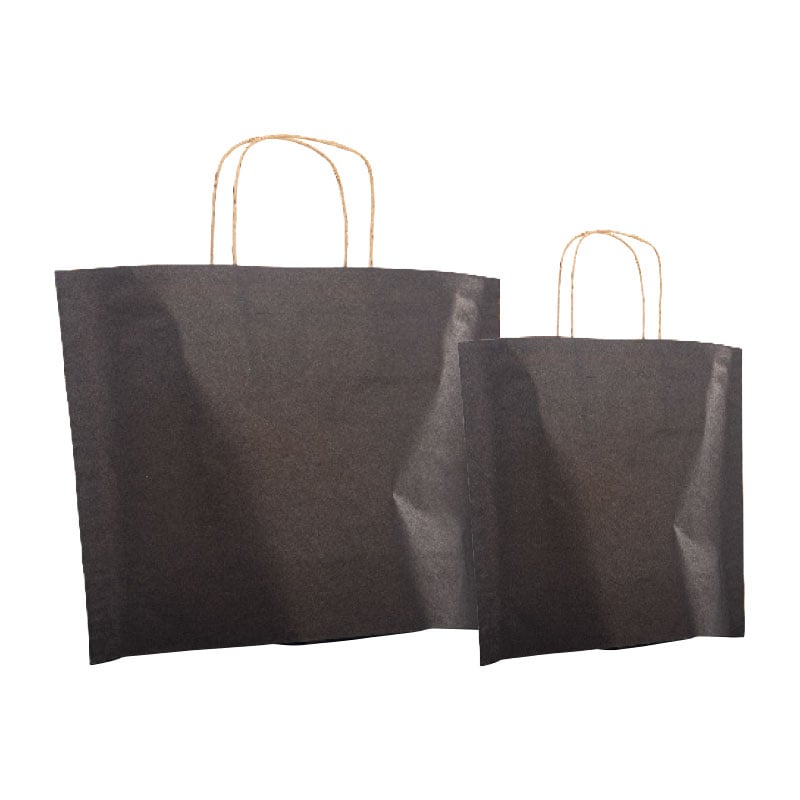 Nyörikannikekassi Pouch musta kierrätyspaperi - 2