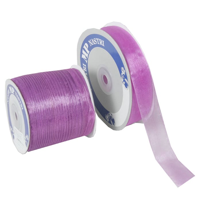 Organzanauha, violetti - 1