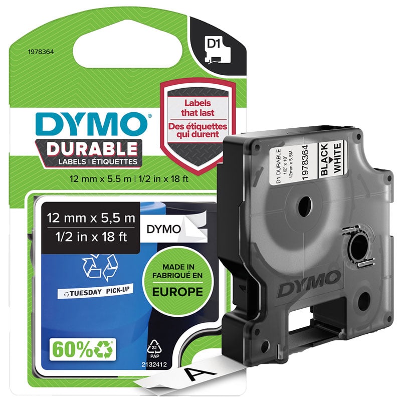 Tarrateippi Dymo D1 Durable - 2