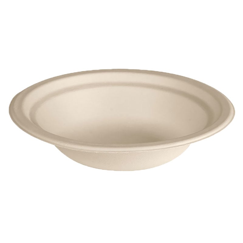 Syvä kertakäyttölautanen 18 cm, sokeriruokokuitu - 2