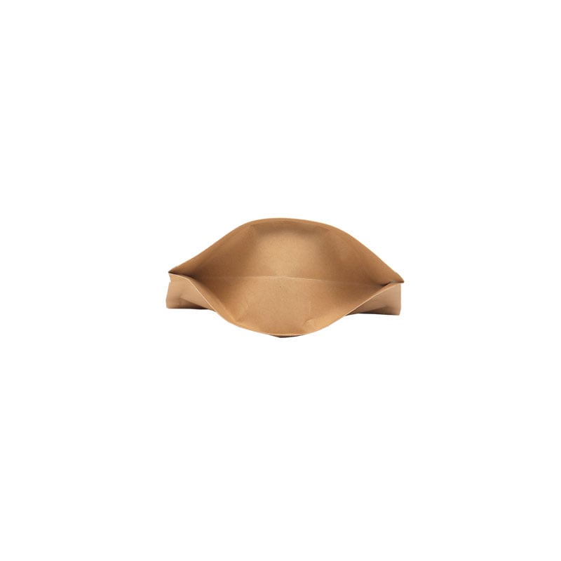 Doypack/Stand-up -pussi, paperi/alumiini/PE tai CPP, ruskea - 3