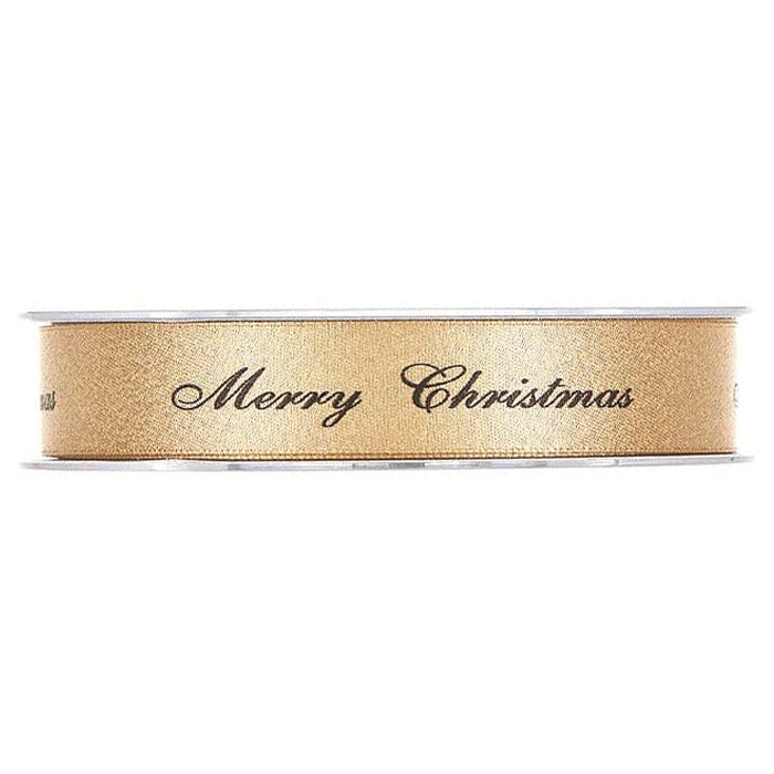 Satiininauha Merry Christmas, kulta - 2