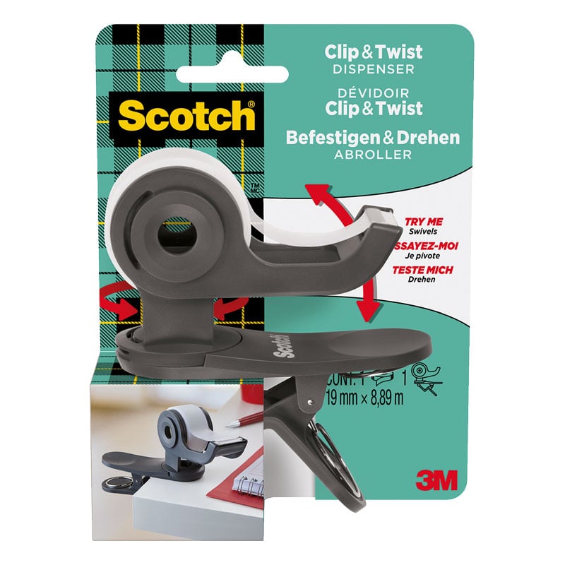 Teippiteline Scotch C19 Clip & Twist - 1