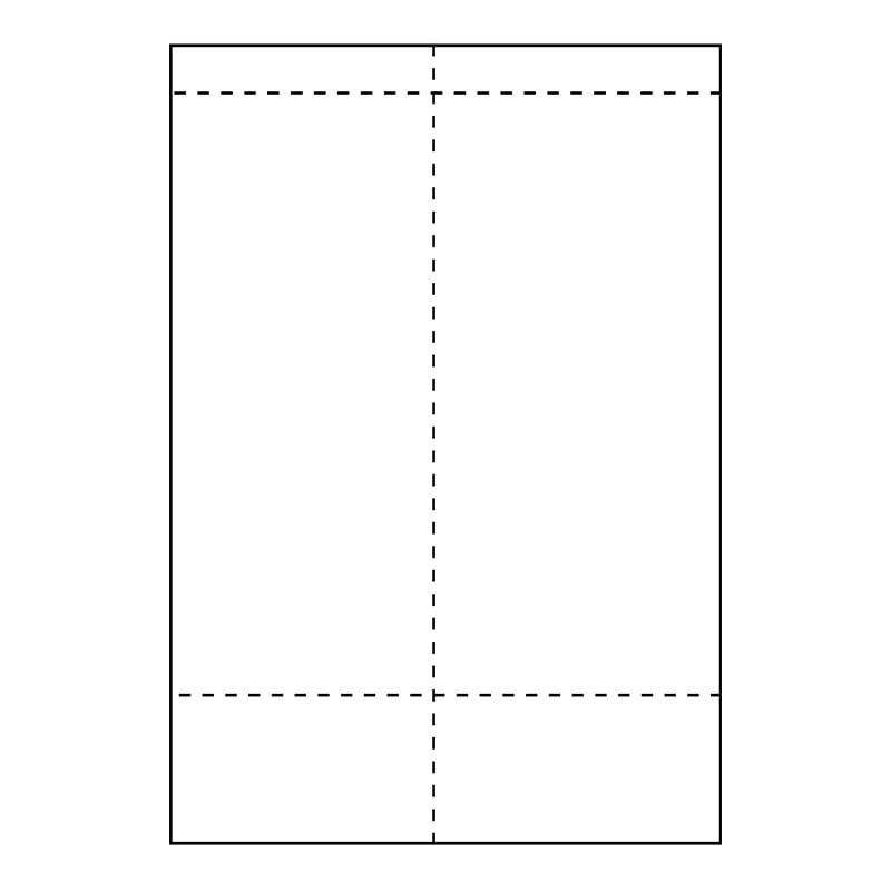 Osoitetarra Laser A4, 105 x 270 mm kuittiosalla - 1