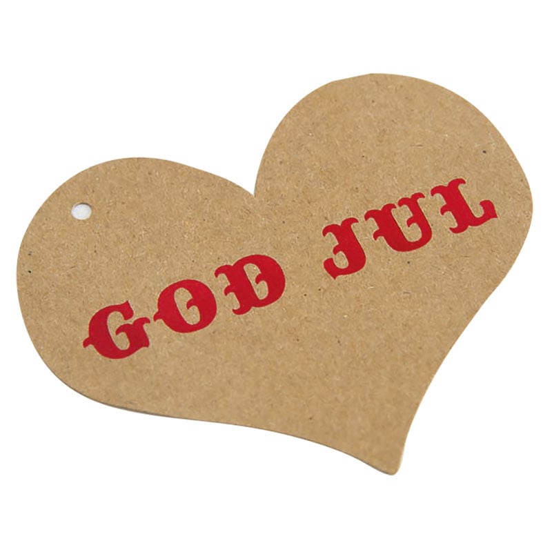 Pakettikortti God jul, sydän - 1