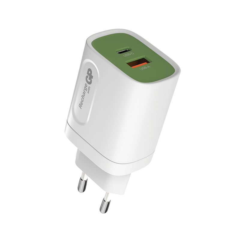 Verkkovirtalaturi GP USB-A & USB-C - 1