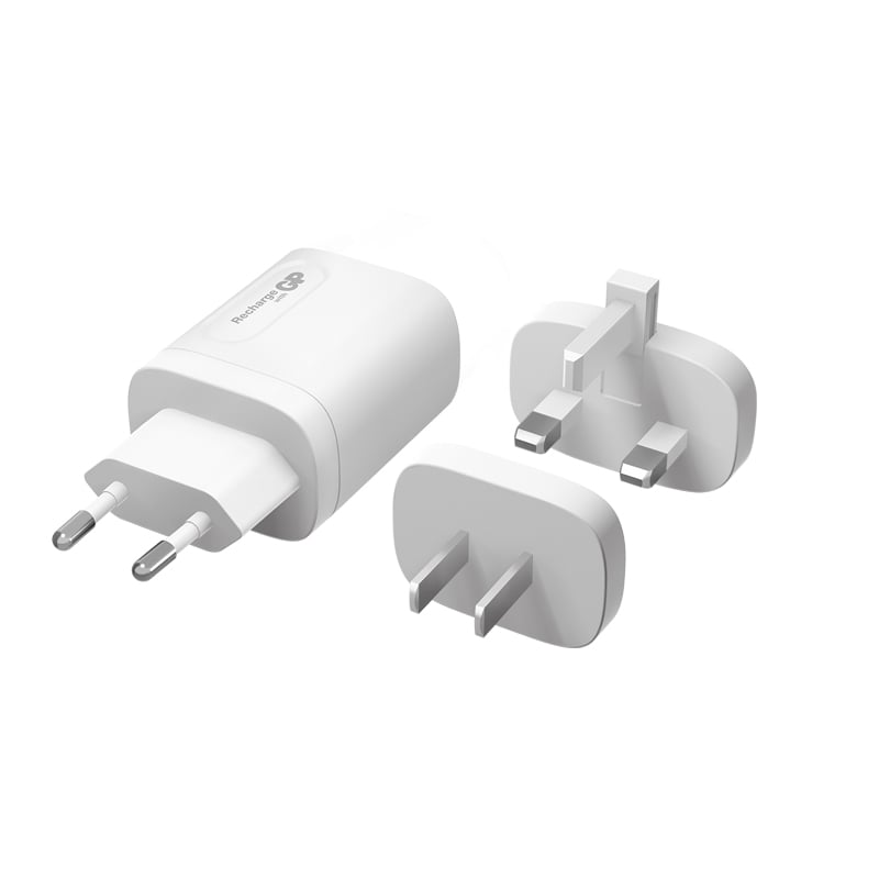 Verkkovirtalaturi GP USB-A & USB-C - 2