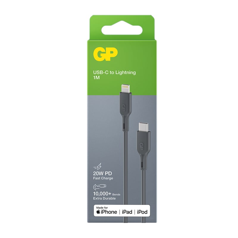 Latauskaapeli GP USB-C/Lightning - 3