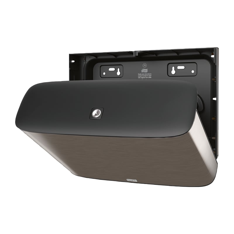 Annostelija Tork Mini Jumbo T2 WC-paperiteline, teräs - 3