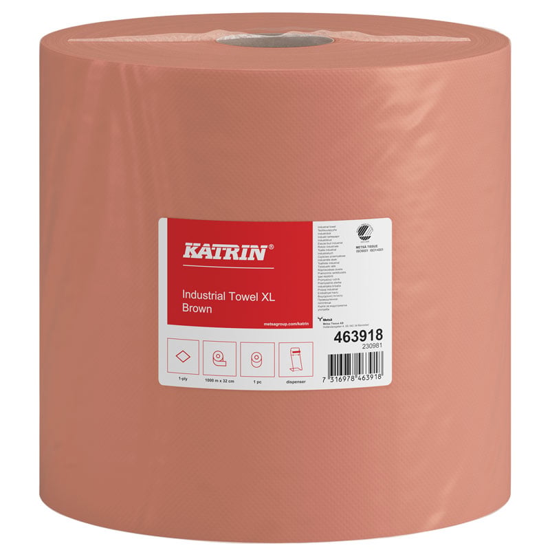 Katrin Teollisuuspyyhe XL Ruskea - 1