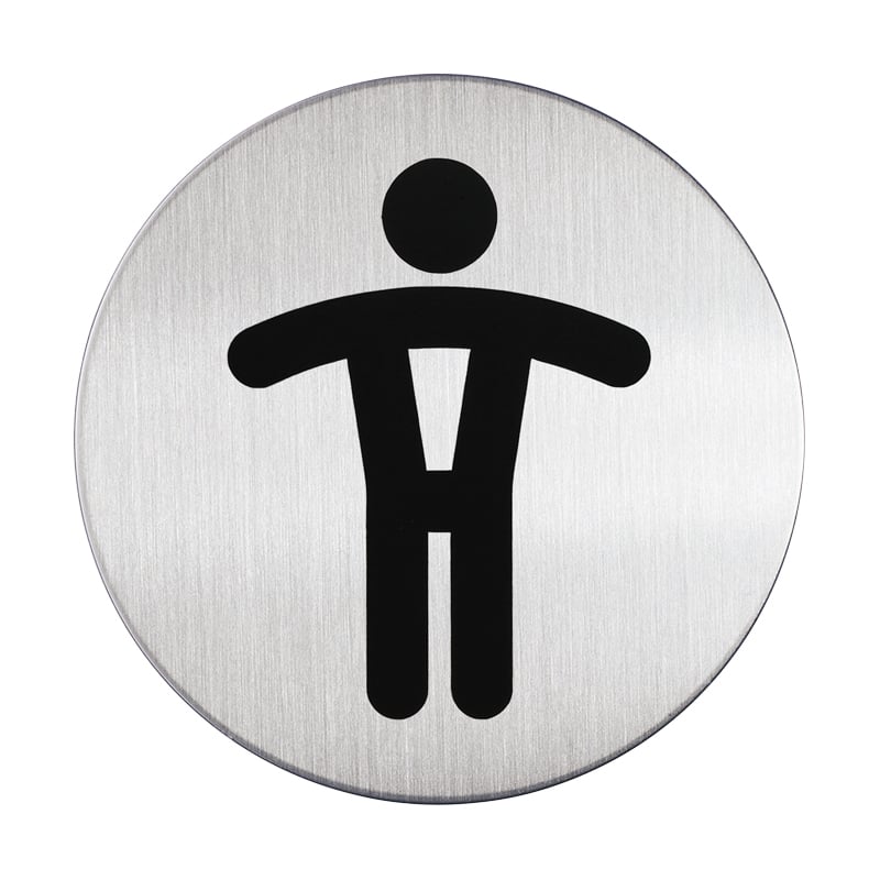 Symbolikyltti, pyöreä - mies - 1