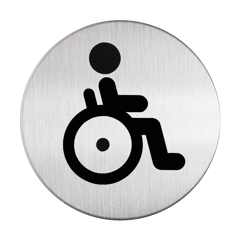 Symbolikyltti, pyöreä - pyörätuoli - 1