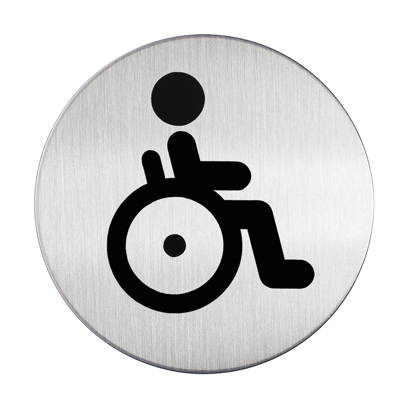 Symbolikyltti, pyöreä - pyörätuoli - 1