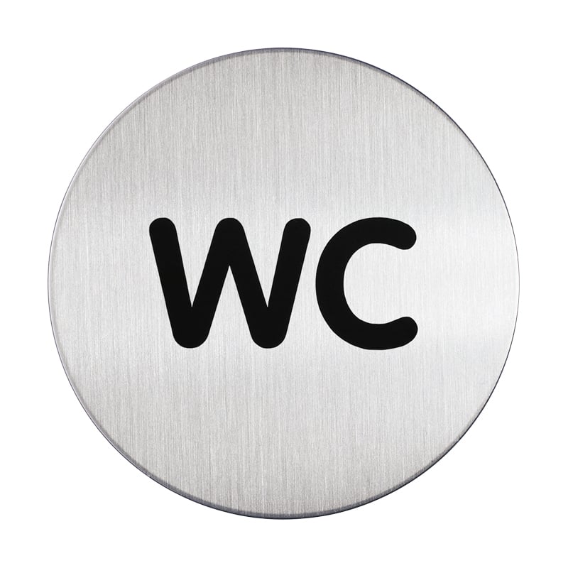 Symbolikyltti, pyöreä - WC - 1