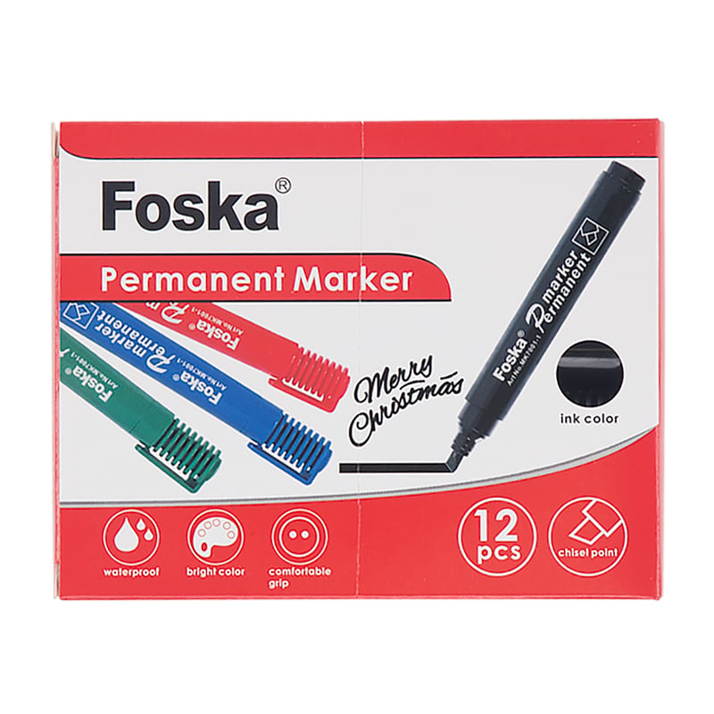 Merkkaustussi Foska, viisto kärki - 2