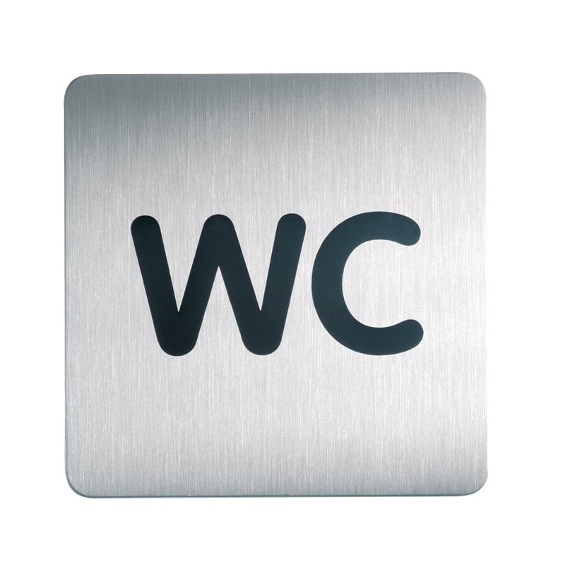 Symbolikyltti, neliö - WC - 1