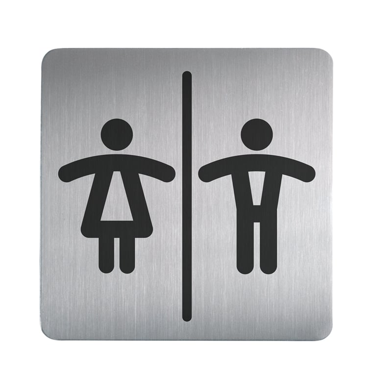 Symbolikyltti, neliö - nainen ja mies - 1
