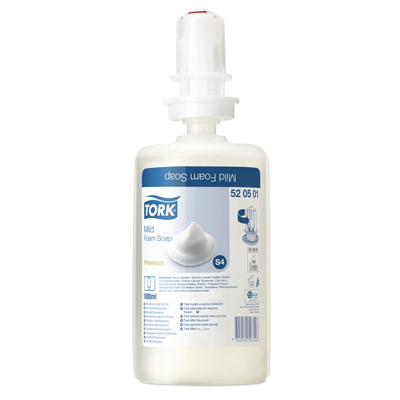 Vaahtosaippua Tork Mild S4 - 1