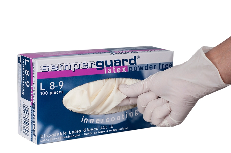 Kertakäyttökäsine Semperguard Latex IC - 3