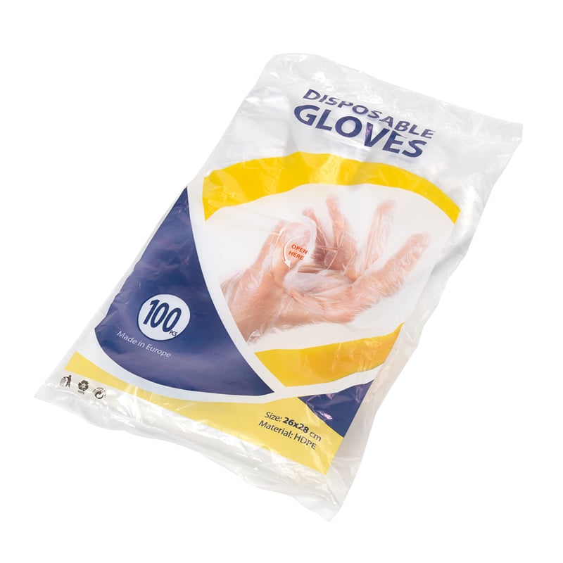 Kertakäyttökäsine HDPE-muovi - 4