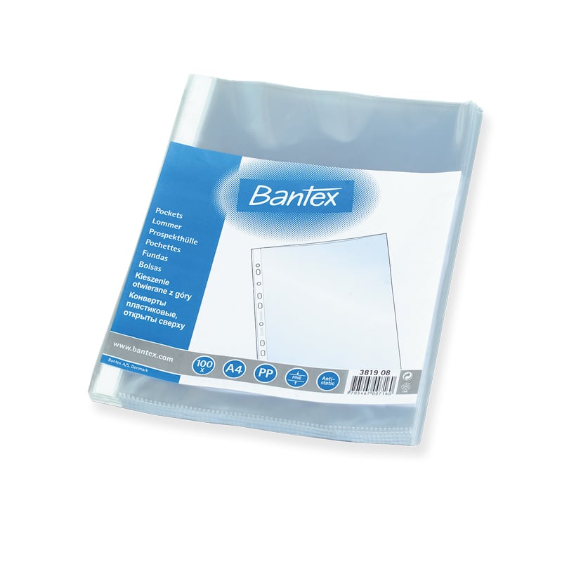 Muovitasku kansioon Bantex, kirkas - 1