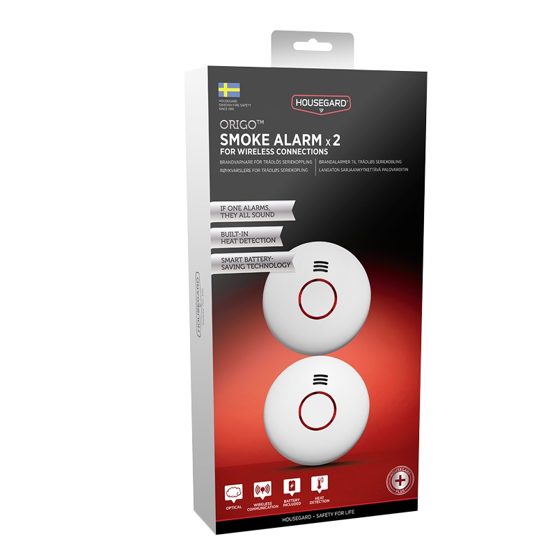 Palovaroitin Housegard Origo, langaton 2-pack - 3