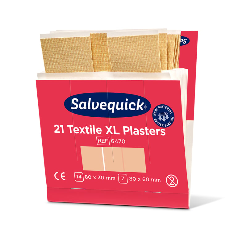 Laastari Salvequick Textile XL, täyttöpakkaus - 1