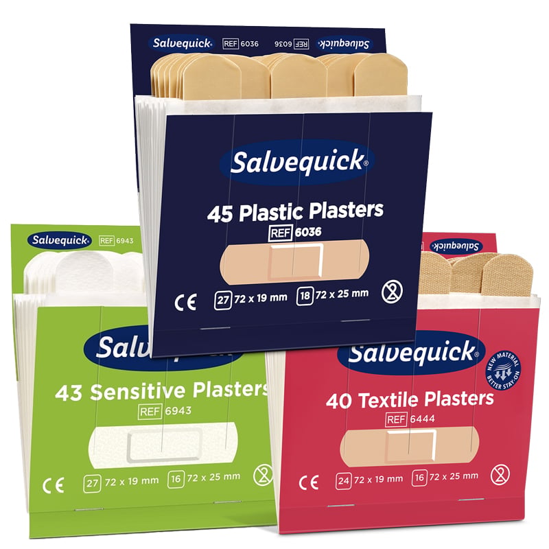 Laastarit Salvequick, täyttöpakkaus - 4