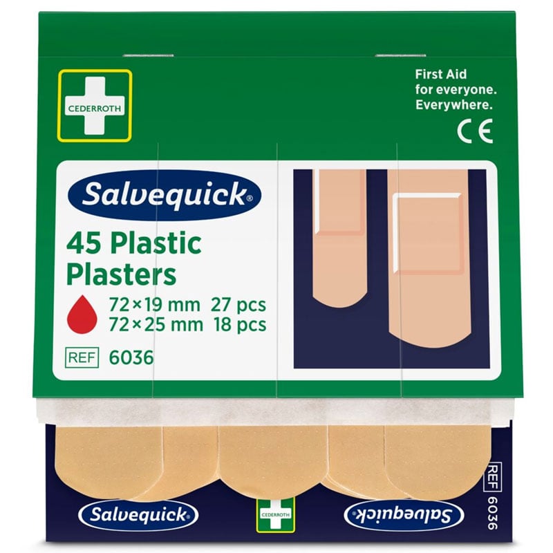 Laastarit Salvequick, täyttöpakkaus - 2