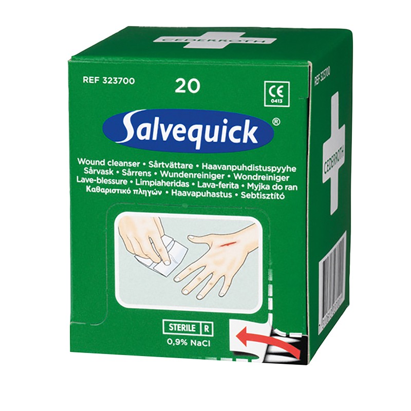 Haavanpuhdistuspyyhe Salvequick - 1