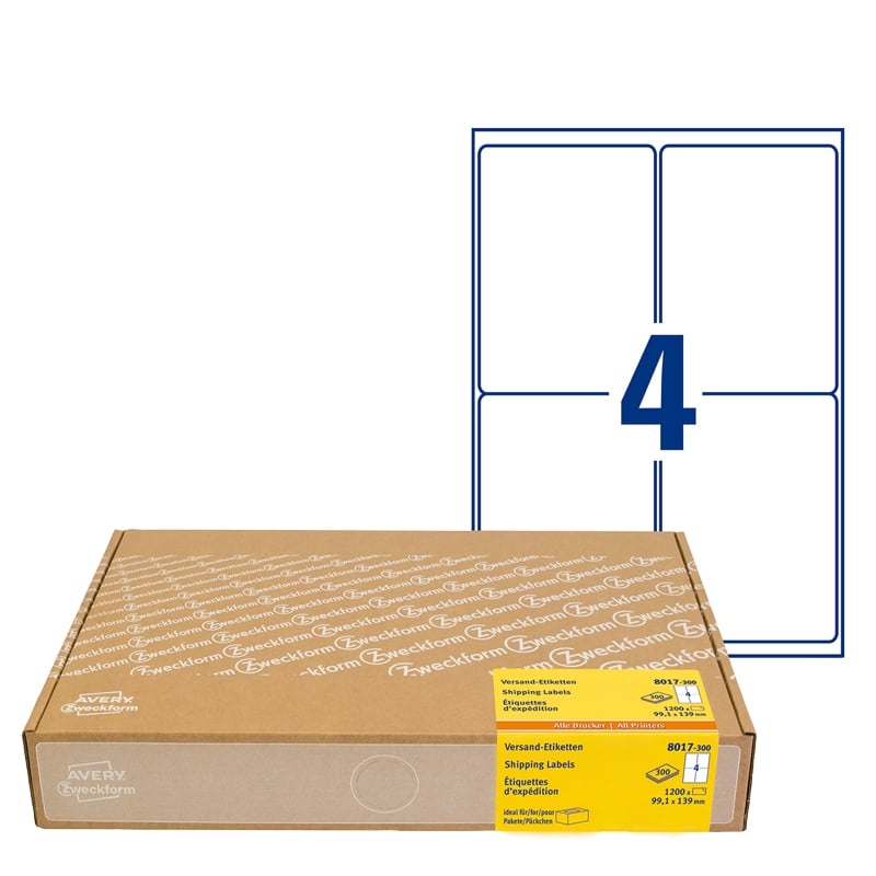 Tulostustarra Avery Shipping Labels - 3