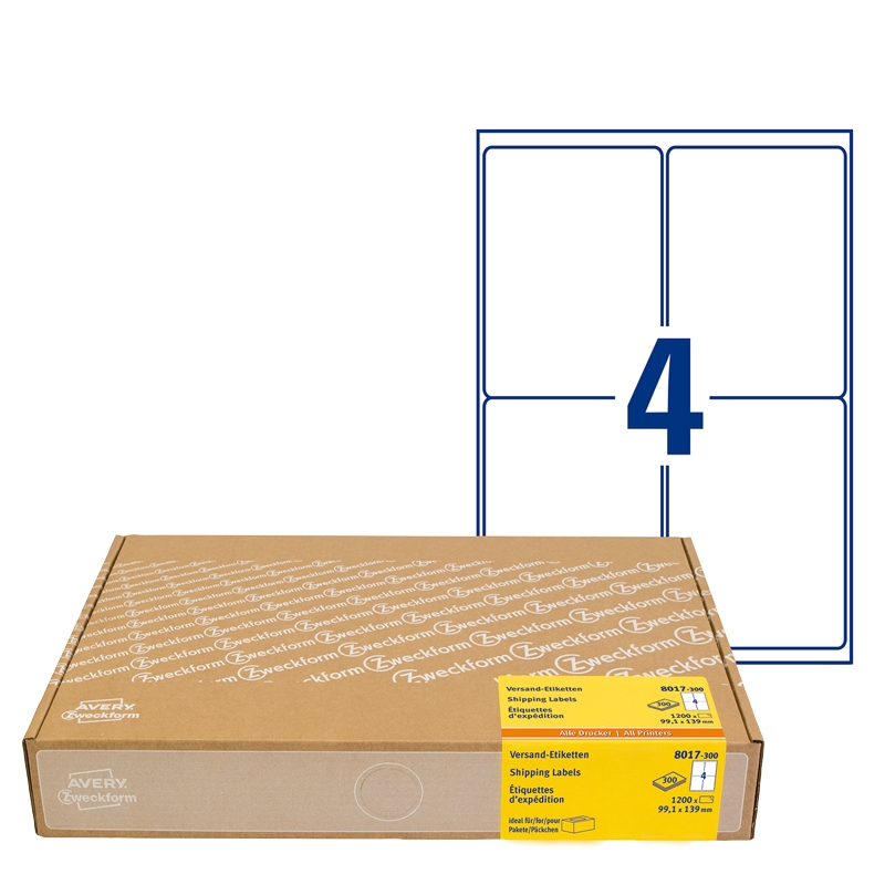 Tulostustarra Avery Shipping Labels - 3